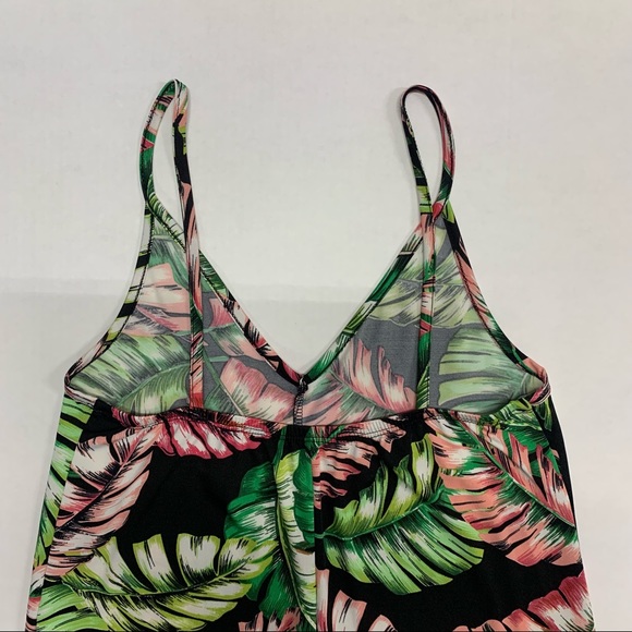 New Without Tags - Wide leg, Palm Leaf Jumpsuit - Picture 7 of 7